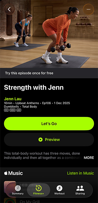 what is the apple workout app